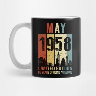 Made In 1958 May 65 Years Of Being Awesome Mug